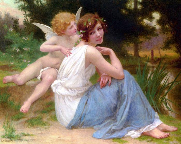 Guillaume Seignac Cupid and Psyche China oil painting art